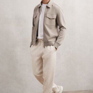 Reiss Bell sweatpants in oatmeal, medium, never worn